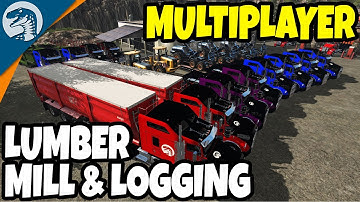 NEW LOGGING MAP & LUMBER MILL | Farming Simulator 17 Multiplayer Gameplay