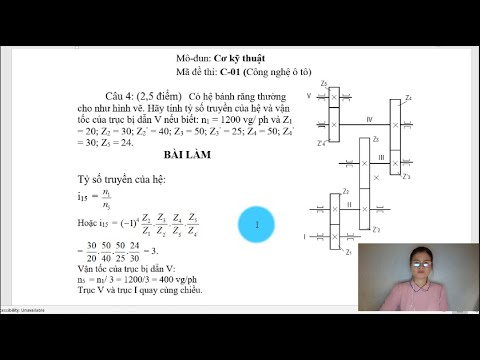 CƠ KỸ THUẬT: TỶ SỐ TRUYỀN ĐỘNG BÁNH RĂNG - youtube