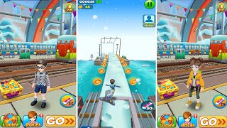 Subway Princess Runner vs Subway Princess Runner | Kids Game Play Walkthrough | Video#56 screenshot 4