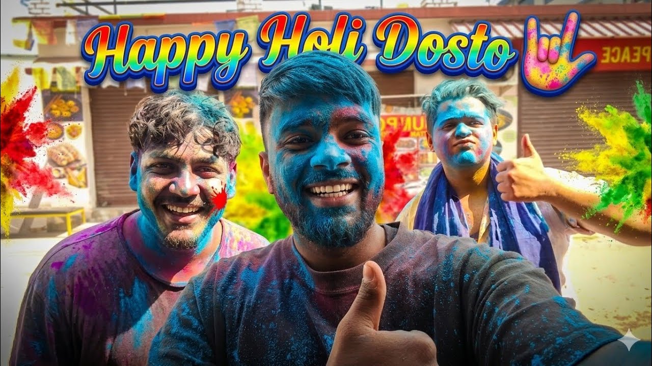 Happy Holi Dosto 🤟 . 