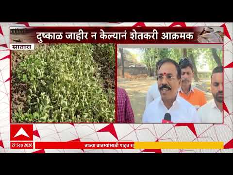 Satara Farmers : सातारा - जावळी तालुक्याला दुष्काळग्रस्त यादीतून वगळलं, शेतकरी आक्रमक