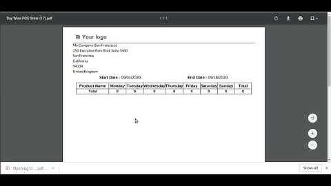 POS Day Wise Product Sales Report Odoo