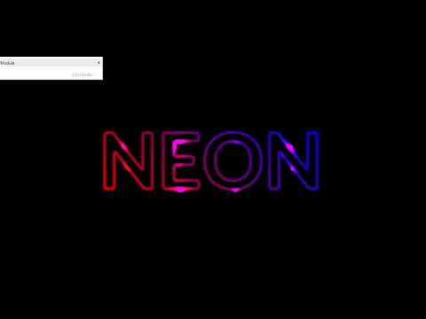 CSS only shimmering neon text