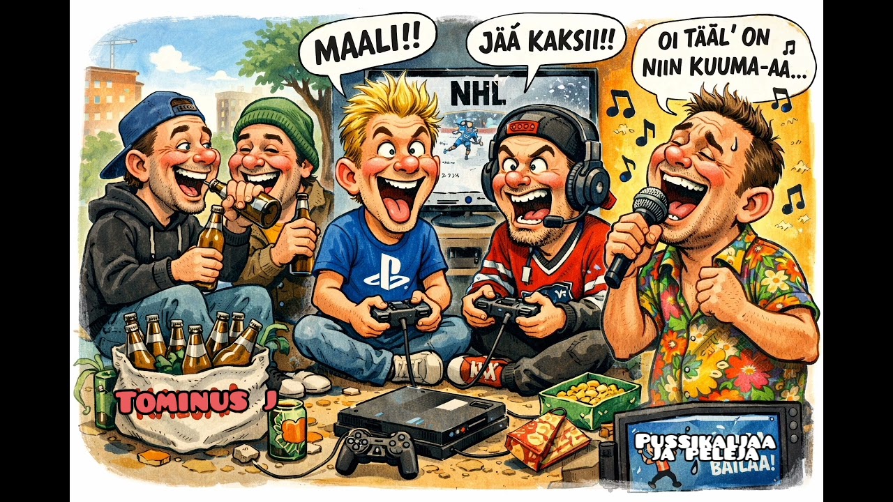 Pussikaljaa ja pelejä