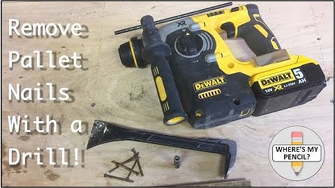 Remove Pallet Nails With a Drill!