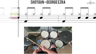 🥁 Shotgun - George Ezra - Beginner Version (Grade 1)