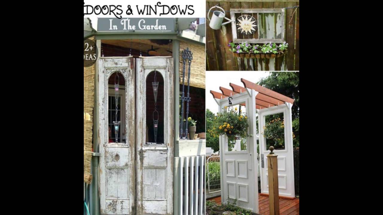 repurposed doors and windows - YouTube repurposed doors and windows - YouTube