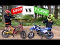 $800 VS $1,800 DIRT BIKES CHALLENGE!