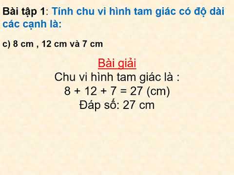 Lớp 2_Tuần 26_Toán_ Chu vi hình tam giác chu vi hình tứ giác