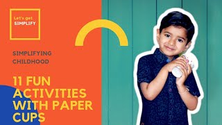 11 Fun Activities and Gross Motor Skills with Paper Cups at Home – For Kids