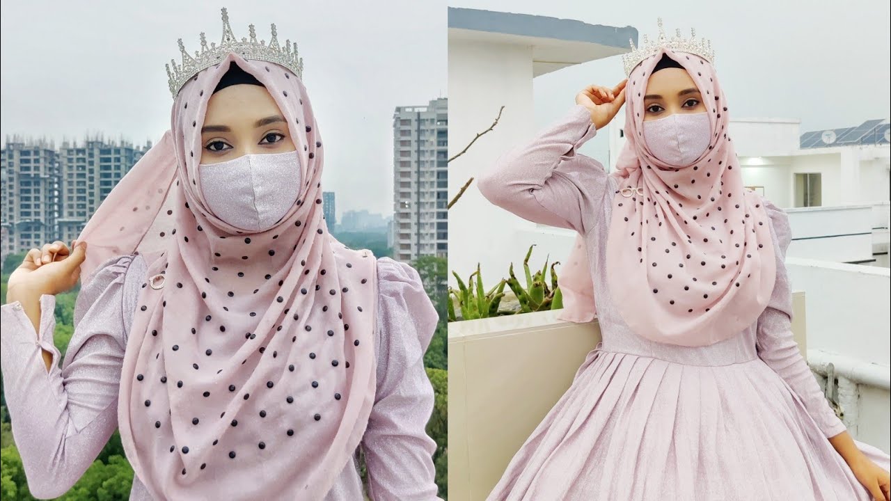 Full coverage hijab tutorial with gown || গাউনের সাথে হিজাব টিউটোরিয়াল ||ORNY'S WORLD