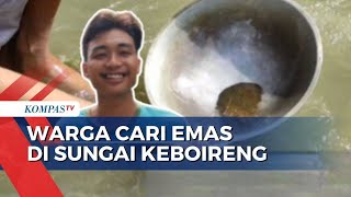Viral, Berburu Emas di Sungai Keboireng Tulungangung