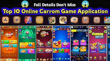 Top 10 Online Carrom Game Application😱Top 10 Different Carrom Game🔥Different Carrom Board Don