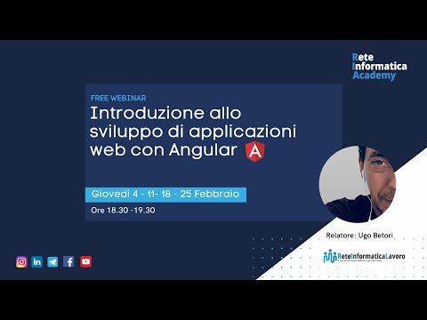 1# Introduzione allo sviluppo di applicazioni web con Angular - ReteinformaticaAcademy