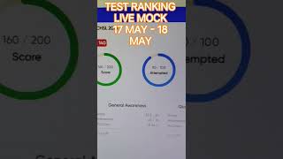 TEST RANKING LIVE MOCK TEST #ssc #cgl2026 #sscgoal #ssccgl #liveteste #sscpreparation #cgl