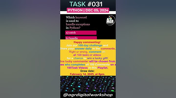 #py-Task031 - Python Quick Tips Handling Exceptions in Python 🐍