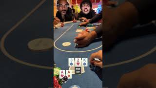 POCKET ACES vs THE ULTIMATE TRAP! 💀 #poker #casino #vegas