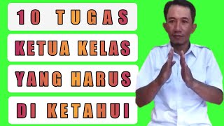 Class Leader Duties.