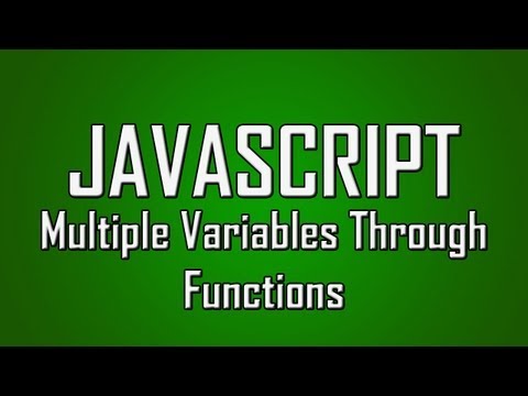 Learn JavaScript - #14 - Passing Multiple Values Through Functions [1080p]