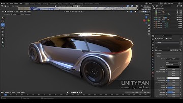 concept car quick modeling - vehicle 051 - part 4 - 4x timelapse