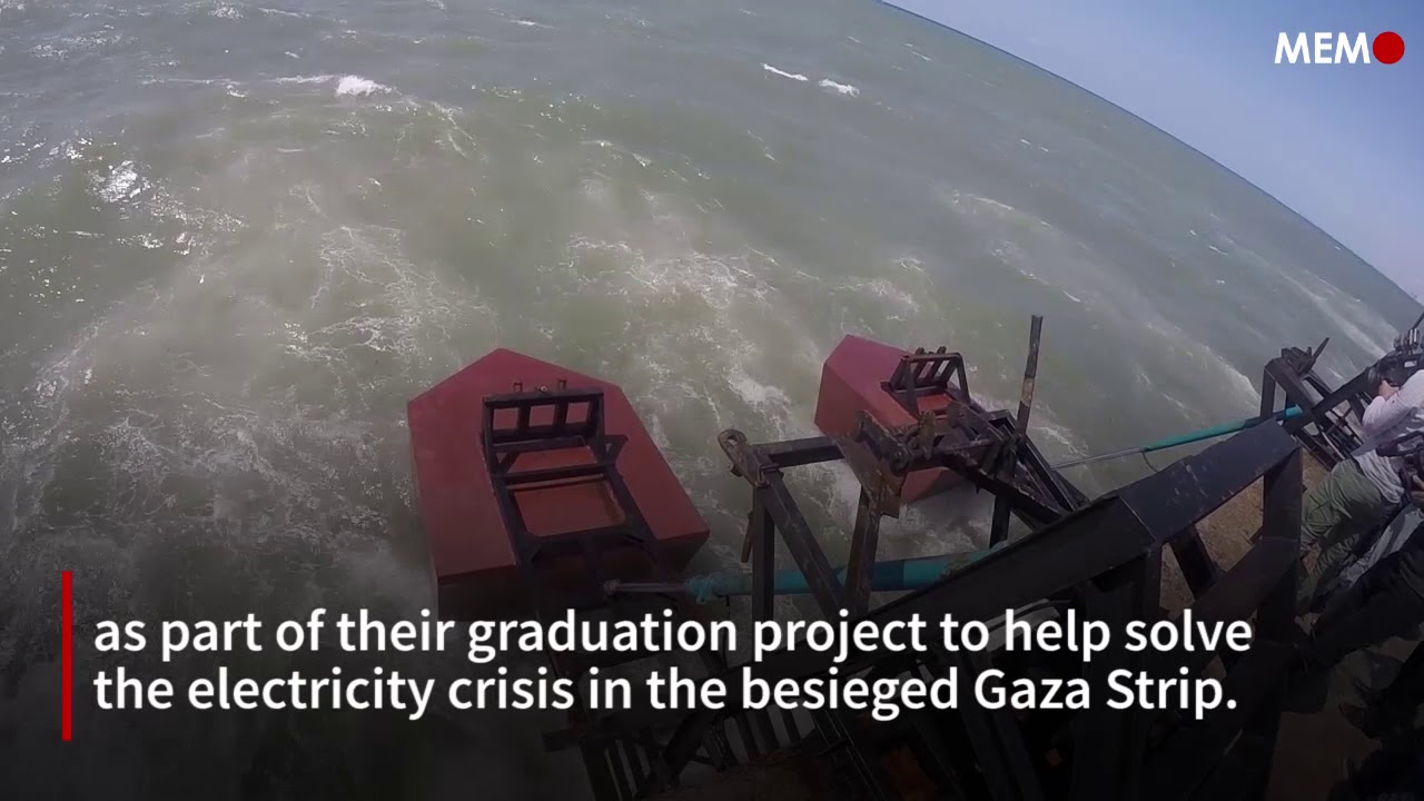 Gaza engineers generate electricity from the sea
