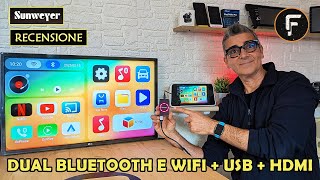 Sunweyer SW12 Lite AI Box 3 in 1 per AA &amp; CarPlay + Netflix, YouTube, TikTok, Disney+ 😍 (Recensione)