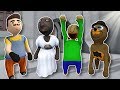 GRANNY & FRIENDS DEATH RUN?! - Human Fall Flat Gameplay