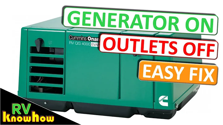 RV generator running but no power coming in to 110v outlets