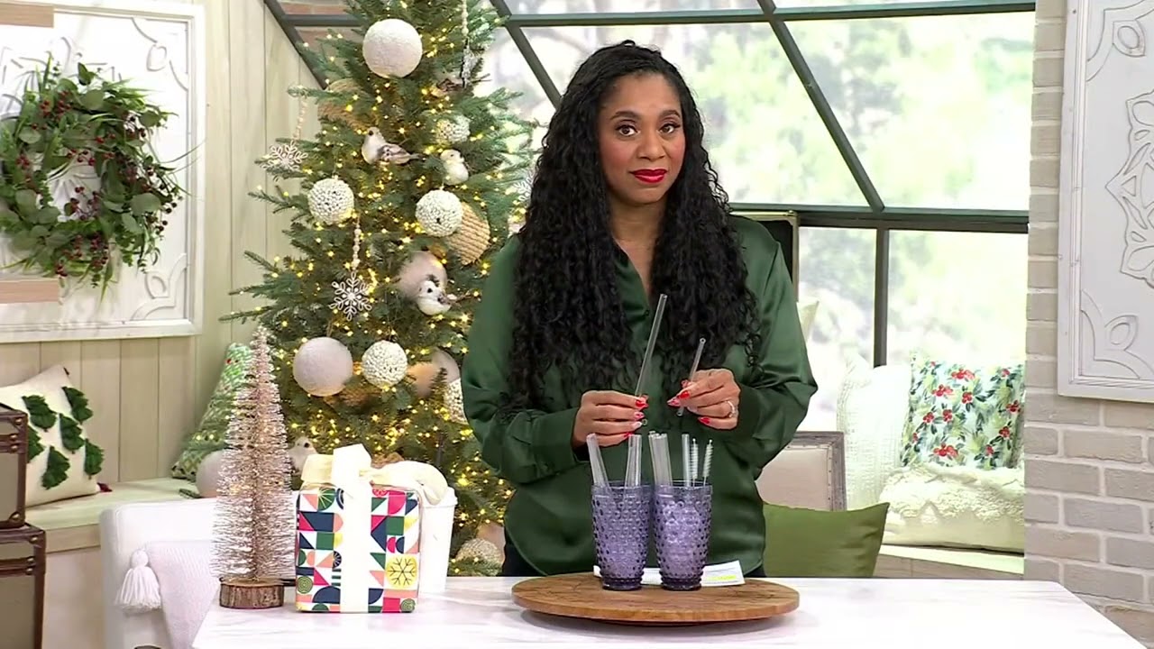 Prepology 18-Pc Reusable Regular & Smoothie Glass Straws on QVC