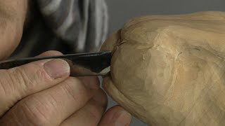 How to Carve a Hare’s Head  - 9 Detailing the Snout