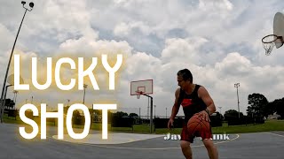 🏀 Lucky 3-Point Shot Against the Wind | #shorts