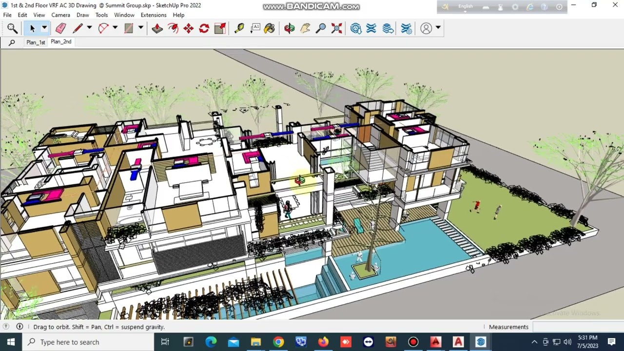 Sketchup VRF AC Plan , Learning For Life