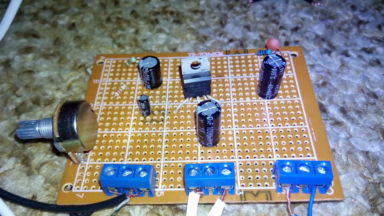 Homemade audio amplifier + LED reacts music box TDA2003 IC YouTube