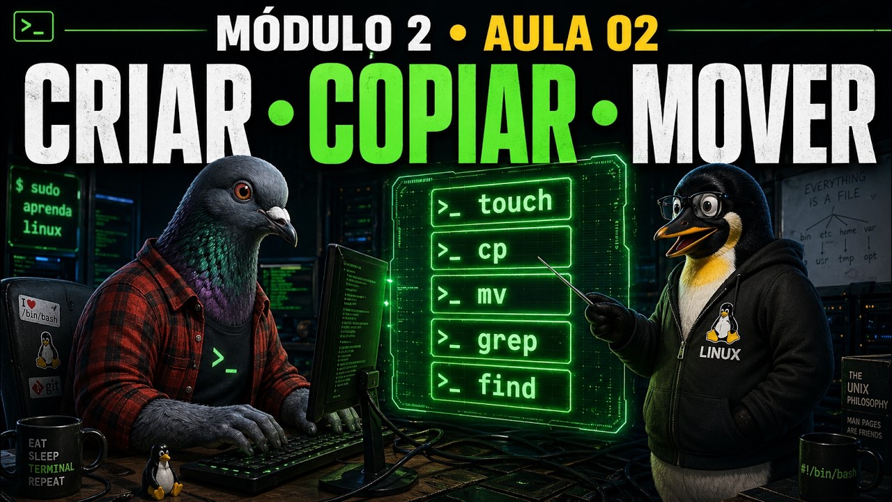📚🐧Introdução ao Linux • Módulo 2 Aula 02 — Manipulando Arquivos no ...