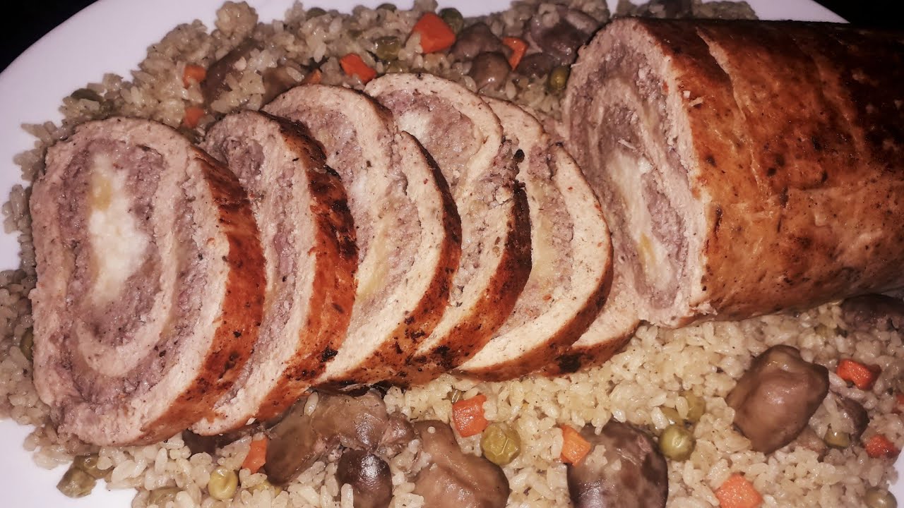 روول فراخ لسفرة رمضان بحجم عائلي بربع صدور فراخ وبحشوة اقتصادية هيشرفك بفضل الله