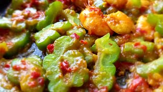 Petua Goreng Peria Tidak Pahit & Rasanya sedap / Peria Goreng Campur Udang