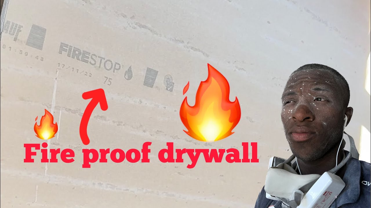 This Drywall Board is FIRE PROOF YouTube