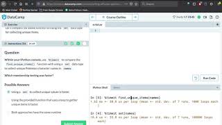 Writing Efficient Python Code 16 | DataCamp | DataCamp solutions