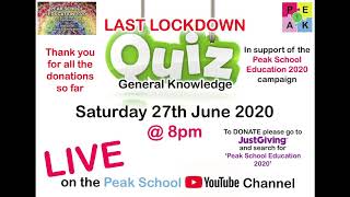 PSE2020 - General Knowledge Quiz 20200627