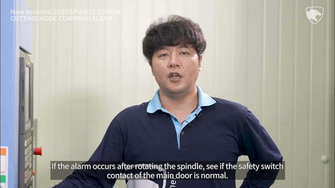 Service tip.19 [EN] How to cancel the "2230 spindle stop in cutting mode command" alarm YouTube