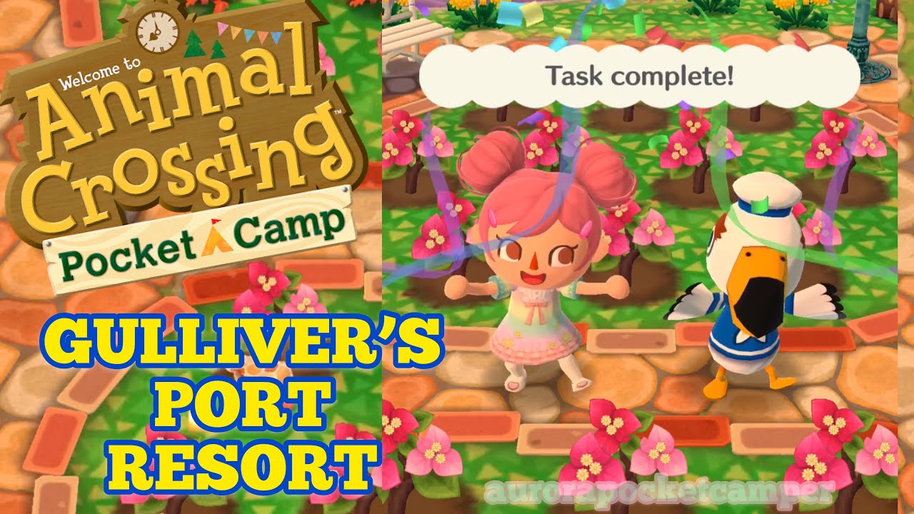 GULLIVER’S PORT RESORT EVENT in Animal Crossing Pocket Camp YouTube