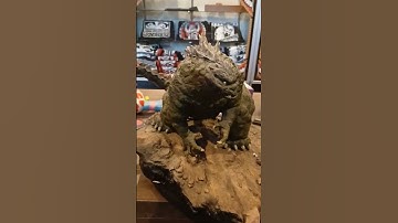 The Long Wait! #godzilla #sculpey #sculpture #godzillastatue #creepdesign #kaijuuniverse #kaiju