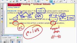 AP Stats - 8.3A - Estimating a Population Mean (Why use t*)