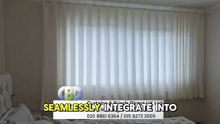 “Light, Elegant & Airy Voile Wave Header Curtains | Curtains & Blinds Direct UK Ltd”