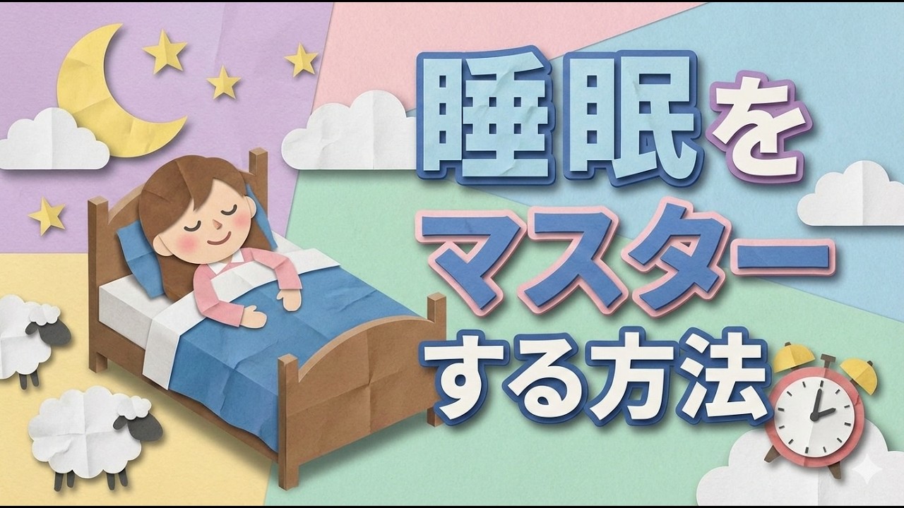 【睡眠をマスターする方法】睡眠のための朝のルーティンなど