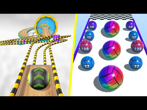 ???Portal Run Going Balls Vs Ball Merge 2048 Gameplay #1