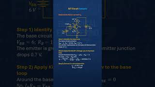 how to determine BJT base current from given VBB VCC RC RB
