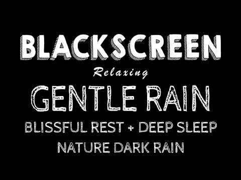Deeply Relaxed, Calm Serenity! Gentle Rain ASMR to Deeper Sleep & Anxiety Relief | BLACK SCREEN