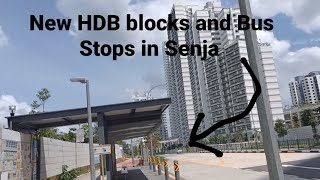 New HDB blocks and bus stops in Senja