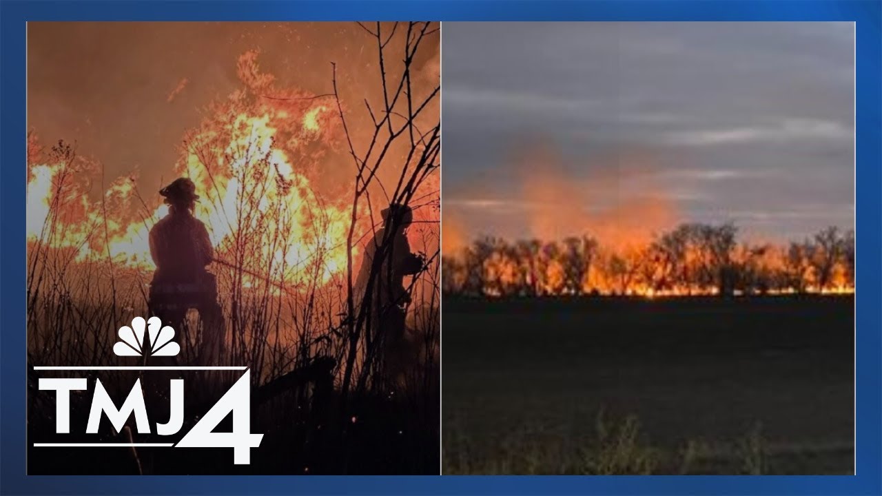 Multiple crews respond to brush fire in Bristol along Wilmot Road - YouTube